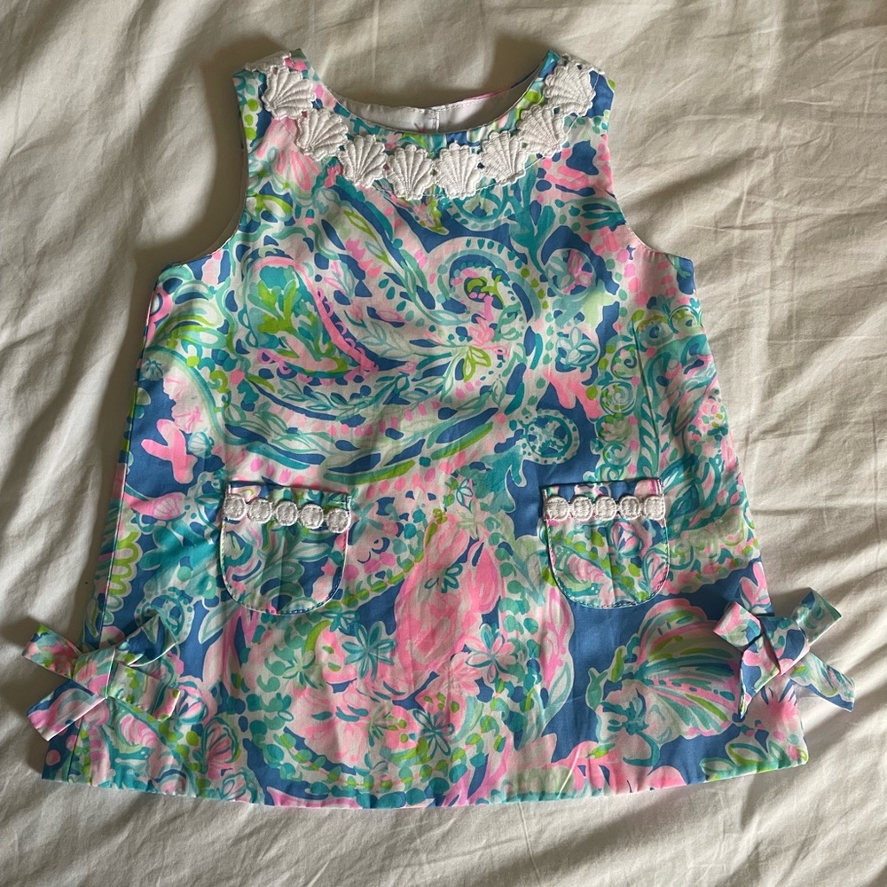 Lilly Pulitzer Girls 6-12 Month Multi Color Sleeveless Dress